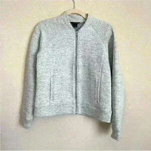 Club Monaco Gray Zip front jacket Sz S EUC
